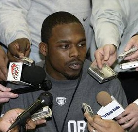 Vick Talks to the Press